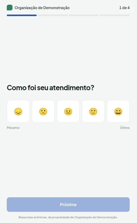 Opinou: pergunta respondida pelo celular